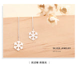 925 Silver Tassel Earrings Women's Stud Earrings