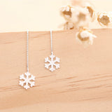 925 Silver Tassel Earrings Women's Stud Earrings