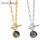 925 Silver Teardrop Labradorite Pendant March Birthstone