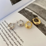 925 Silver Filigree Hoop Earrings Textured Huggie Circle Dainty Thick