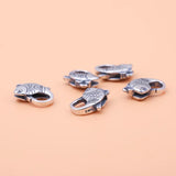 925 Sterling Silver DIY Jewelry Fish Buckle Spring Bracelet Necklace Finish