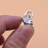 925 Sterling Silver DIY Jewelry Fish Buckle Spring Bracelet Necklace Finish