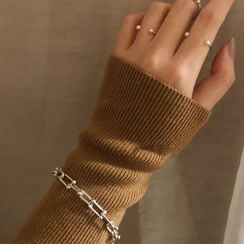 Vintage Hasp Bracelet for Women Couples Birthday Jewelry Gift