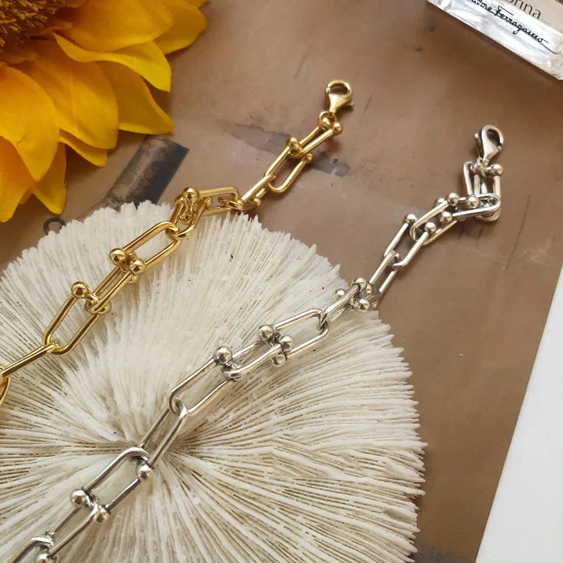 Vintage Hasp Bracelet for Women Couples Birthday Jewelry Gift
