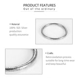 925 Silver Thin Ring Rose Dazzling Polish Ladies Stackable Fine Jewelry