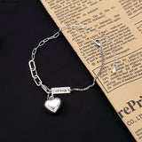 925 Silver Three Circles Anklet Female INS Bracelet
