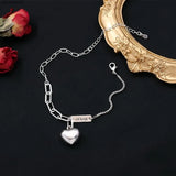 925 Silver Three Circles Anklet Female INS Bracelet