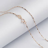 925 Silver 0.8MM Starry Charm Necklace 16 & 18 Inches