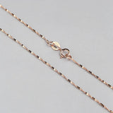 925 Silver 0.8MM Starry Charm Necklace 16 & 18 Inches