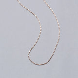 925 Silver 0.8MM Starry Charm Necklace 16 & 18 Inches