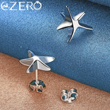 925 Silver Starfish Pendant Set for Women