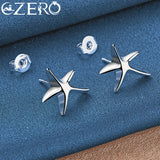 925 Silver Starfish Pendant Set for Women