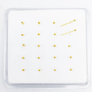 925 Silver Tiny 1.2 MM Ball Nose Studs 20pcs
