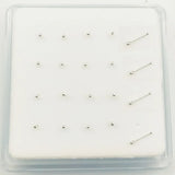 925 Silver Tiny 1.2 MM Ball Nose Studs 20pcs