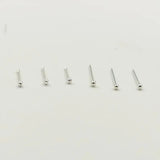 925 Silver Tiny 1.2 MM Ball Nose Studs 20pcs