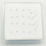 925 Silver Tiny 1.2 MM Ball Nose Studs 20pcs