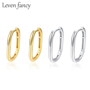 925 Silver Tiny Cartilage Hoop Earrings Hypoallergenic Huggie Oval Circle