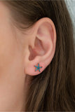 925 Silver Turquoise Starfish Earrings for Women