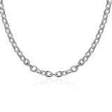 925 Silver Buckle Necklace 18" Chain Wedding Party Jewelry