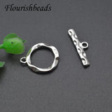 925 Silver Toggle Clasps for DIY Bracelets Necklace 5set/lot