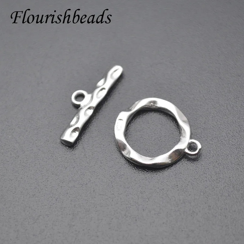 925 Silver Toggle Clasps for DIY Bracelets Necklace 5set/lot