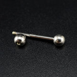 925 Silver Tongue Piercing 16MM Bars 5MM Ball Punk Decoration Unisex