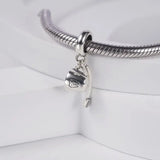 925 Silver Toothbrush Toothpaste Pendant DIY charm for Bracelet