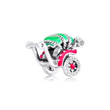 925 Silver Rickshaw Charm for Snake Chain Bracelet