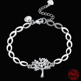 925 Silver Tree Of Life Bracelet for Women Wedding Party