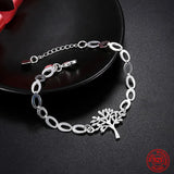 925 Silver Tree Of Life Bracelet for Women Wedding Party
