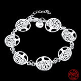 925 Silver Tree Of Life Charm Bracelet - Women's Jewelry Gift