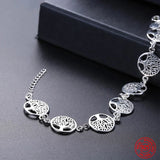 925 Sterling Silver Tree Of Life Charm Bracelet for Women