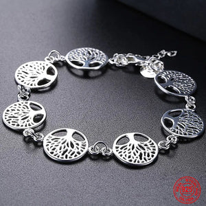 925 Sterling Silver Tree Of Life Charm Bracelet for Women