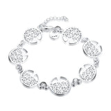925 Silver Tree Of Life Charm Bracelet - Women's Jewelry Gift