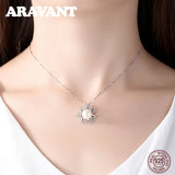 925 Silver Tree Of Life Zircon Pearl Necklace