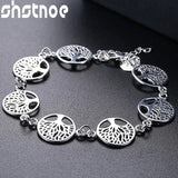 925 Silver Tree of Life Bracelet for Women Birthday Gift