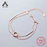 925 Silver Rose Cuff Bracelet, Adjustable Size