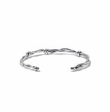 Geometric Chain Sterling Silver Bracelet for Women
