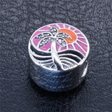 925 Silver Summer Hot Charm Sunset Crystal Beads for DIY Bracelet