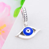 925 Silver Evil Eye Bead Pendant for Pan Charm Bracelet