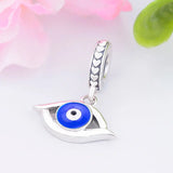 925 Silver Evil Eye Bead Pendant for Pan Charm Bracelet