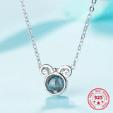 925 Silver 12 Animal Necklace 100 Languages I Love You Projection