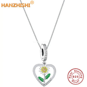 925 Silver Twelve Flowers Seasons Pendant Necklace