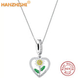 925 Silver Twelve Flowers Seasons Pendant Necklace