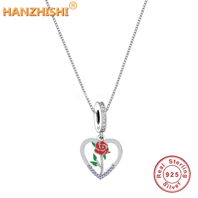 925 Silver Twelve Flowers Seasons Pendant Necklace