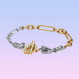 Sterling Silver Love Links Bracelet for Women
