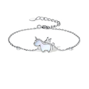 925 Silver Unicorn Charm Bracelet & Bangle Women Girls Gift Jewelry