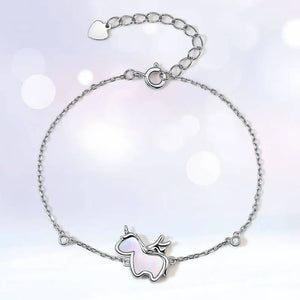 925 Silver Unicorn Charm Bracelet & Bangle Women Girls Gift Jewelry