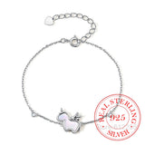925 Silver Unicorn Charm Bracelet Bangle Wedding Gift
