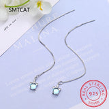 925 Sterling Silver Unicorn Drop Tassel Earrings Wedding Jewelry